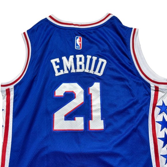 Nike Philadelphia 76ers Joel Embiid Dri-FIT Swingman Jersey Mens Large NBA - Picture 4 of 9